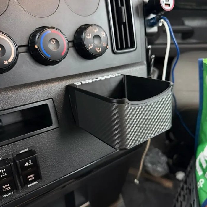 Mini Dash Dock — Dash-Dock tray for Freightliner Cascadia 2018+ · Western Star · single map pocket