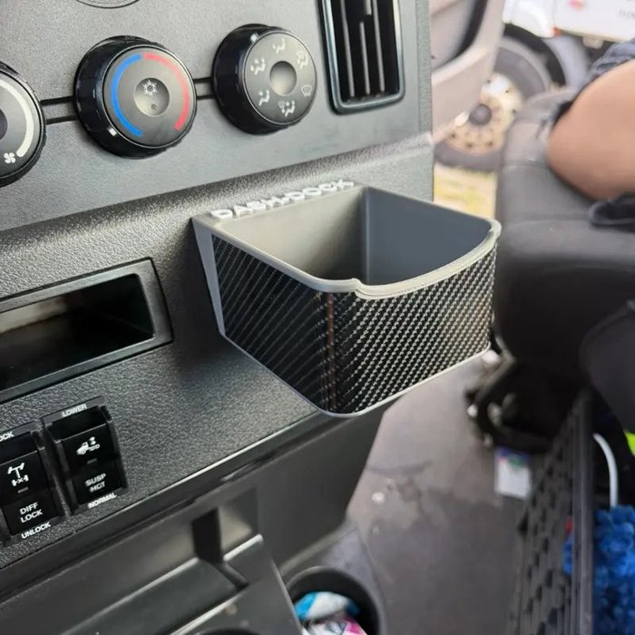 Mini Dash Dock — Dash-Dock tray for Freightliner Cascadia 2018+ · Western Star · single map pocket